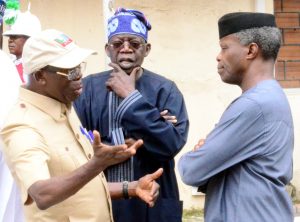 Oshiomhole, Tinubu, Osinbajo
