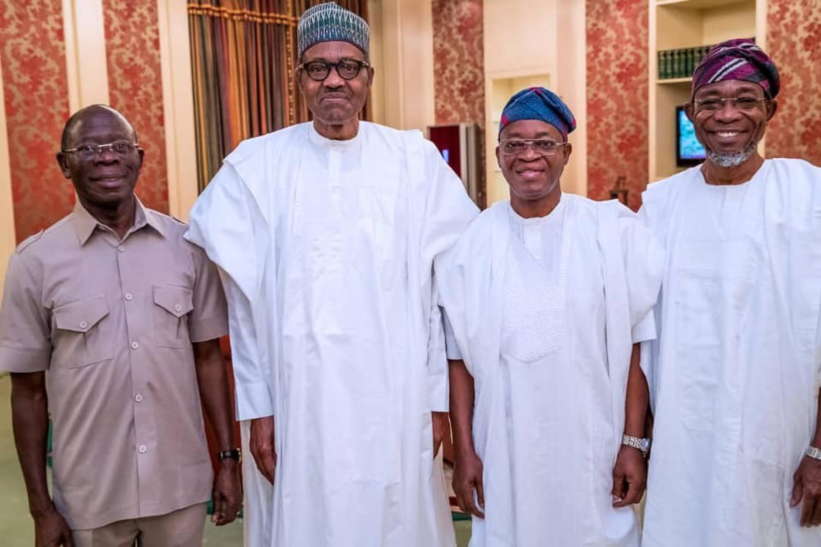 President-Buhari-Receives-Osun-State-Governor-Elect-Gboyega-Oyetola-In-The-State-House-GQBUZZ-2
