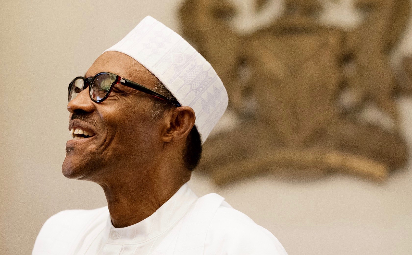 buhari laugh