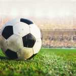 soccer football in the stadium crowd