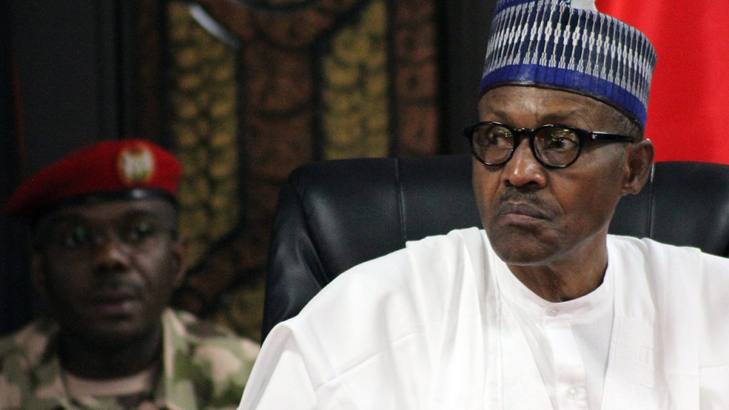 President Buhari at the 4th annual COAS conference in Borno, Nov. 28, 2018