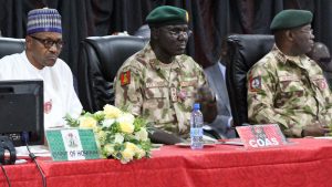 Buhari, Buratai at COAS conference (Wed, Nov 28, 2018)