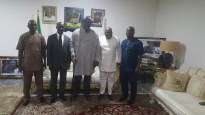 Bayelsa Governor Seriake Dickson with The Sun editorial team