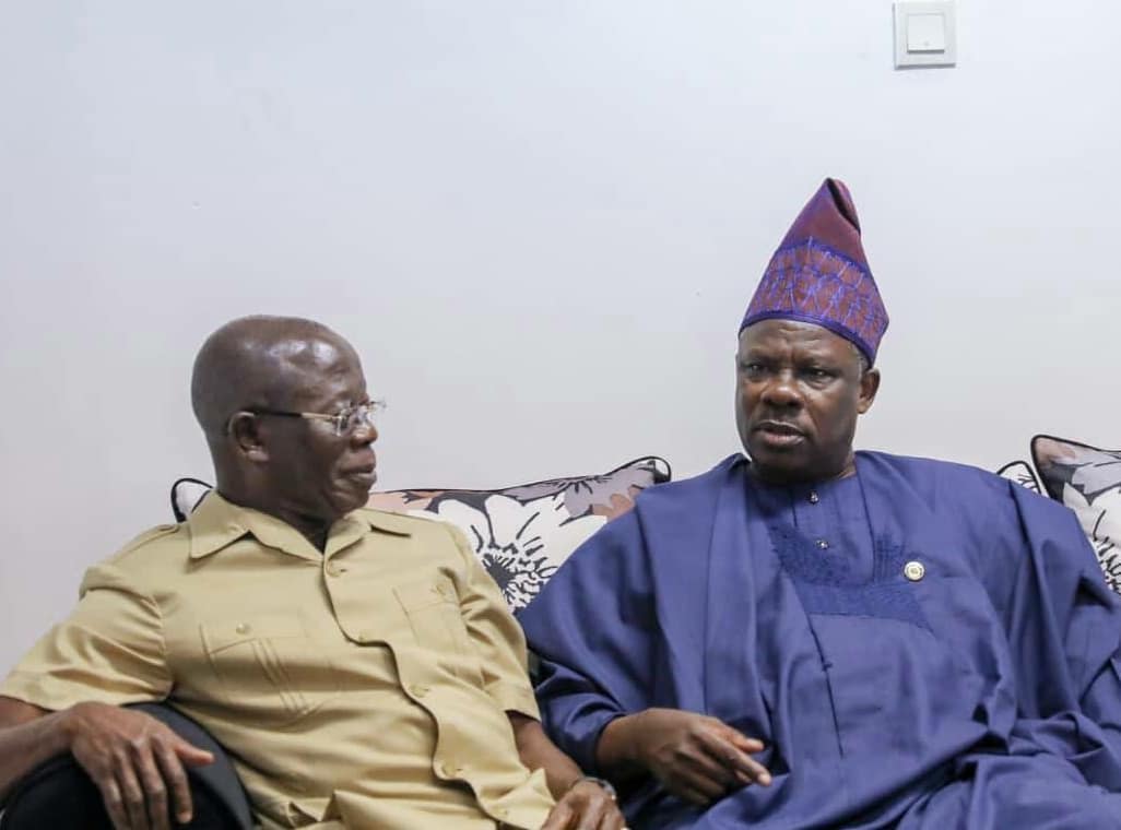 Oshiomhole (L), Amosun (R)