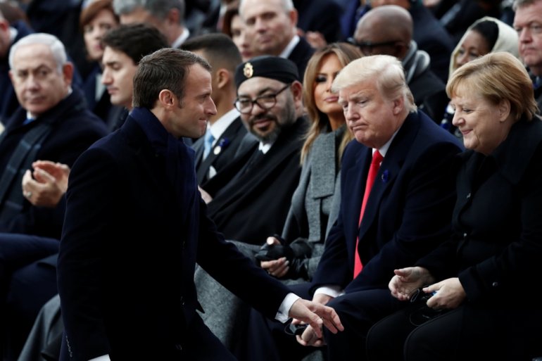 Trump-style nationalism comes under fire at WWI commemorations in Paris