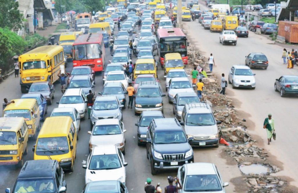 Gridlock on Lagos-Abeokuta Expressway