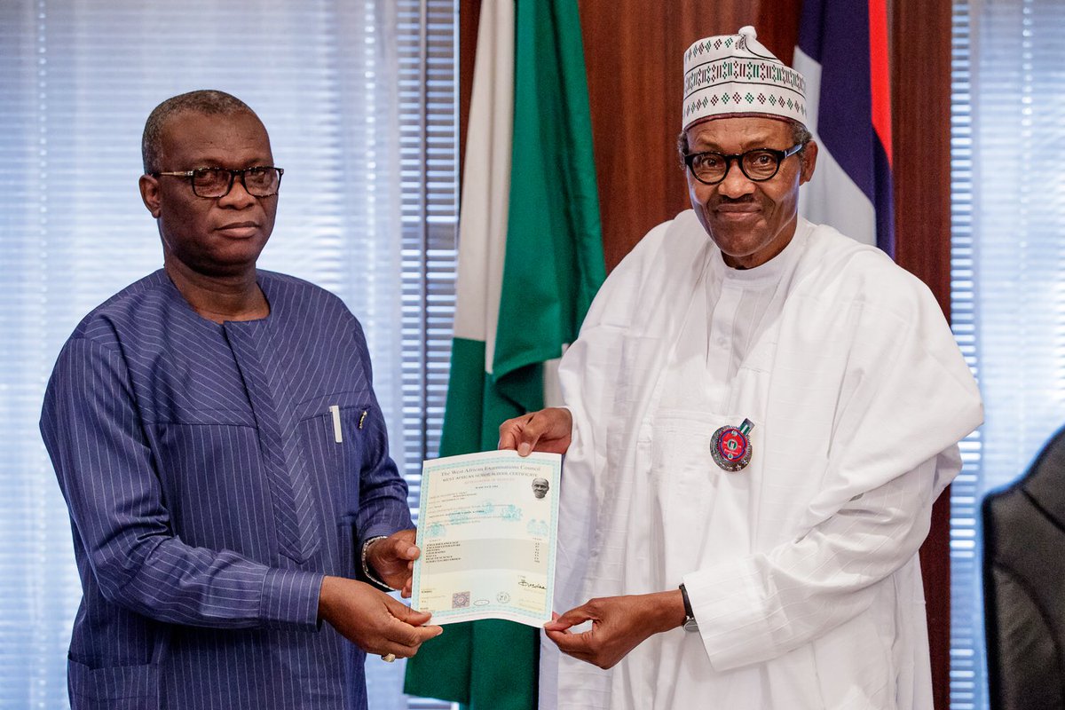 Celebrating presidential WAEC result