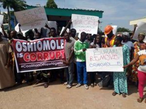 Oshiomhole protest