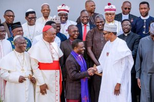 Buhari receives CAN delegation at the presidential villa, Friday, Nov 16, 2018
