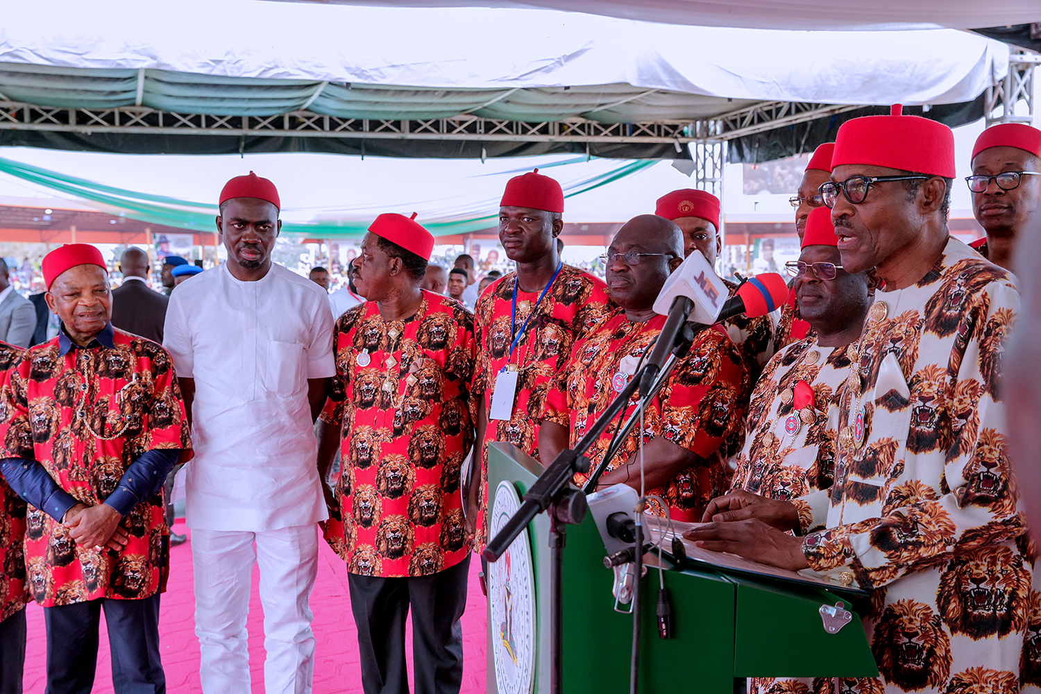 President Buhari with Igbo leaders