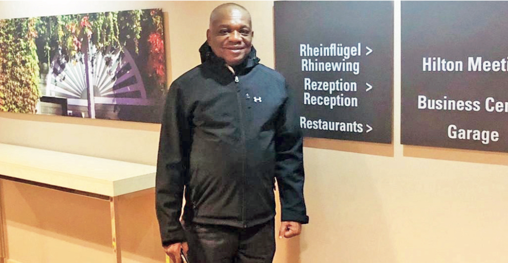 Hale and hearty – Dr Kalu in Germany yesterday