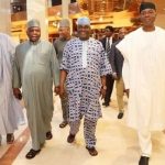 Atiku (C) and Saraki (R)
