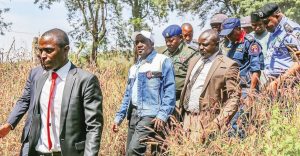 Lalong inspecting destroyed communities