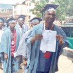 Matriculating inmates on procession