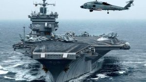 U.S. carrier leads warships in biggest ever Japan defense war game