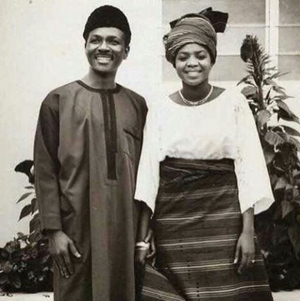Yakubu Gowon and wife as a young couple