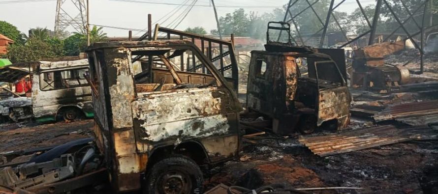 burnt truck