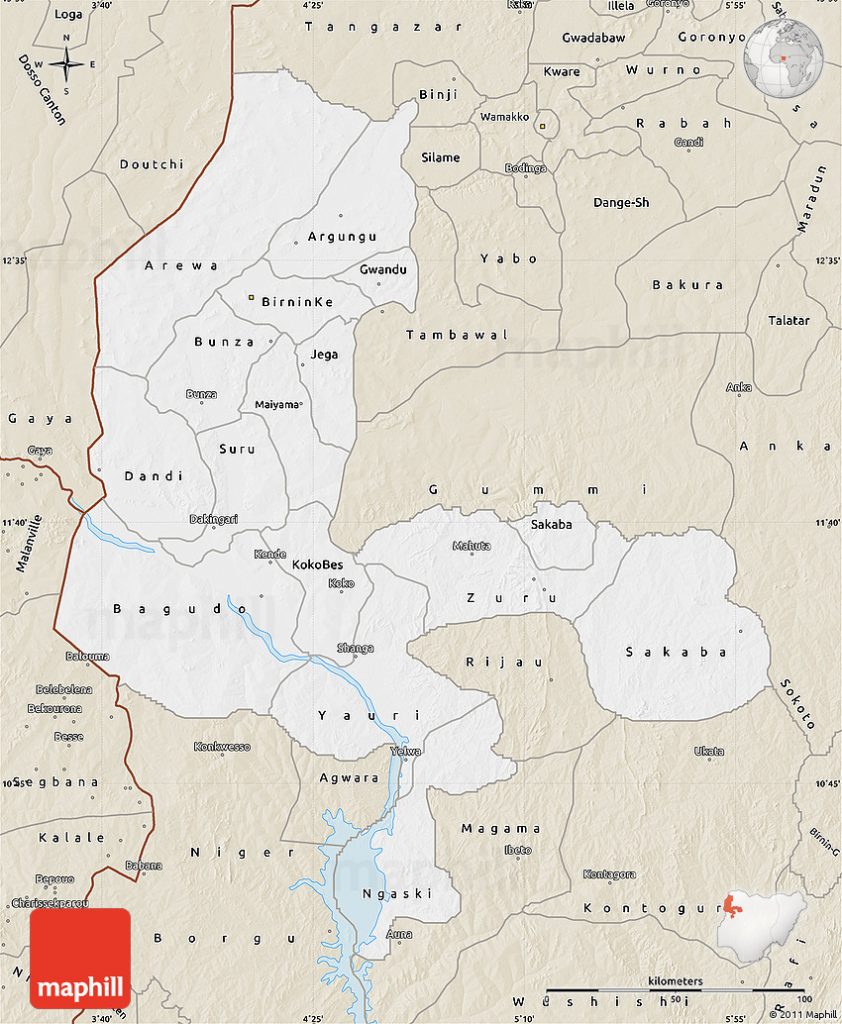 Map of Kebbi.