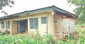 Dilapidated Male Ward of Primary Healthcare Centre, Amanuke