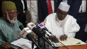 Atiku signs peace accord