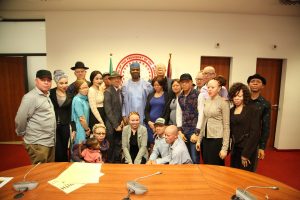Albino Foundation members meet Senate President Bukola Saraki