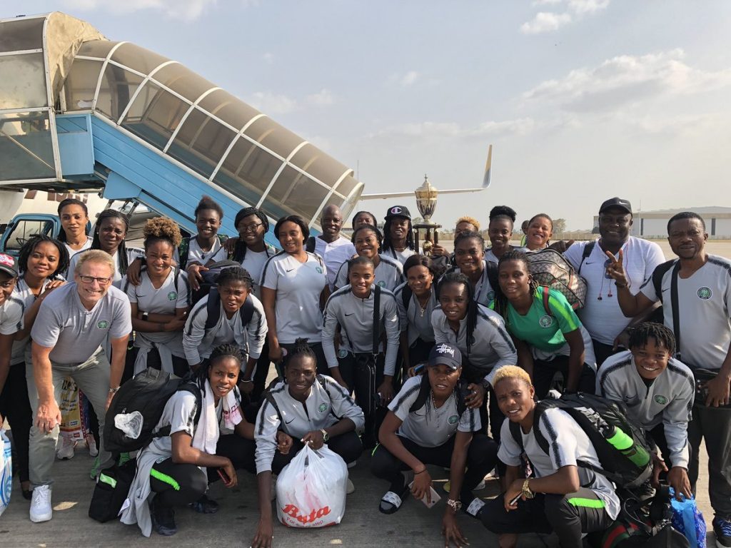 The victorious Super Falcons and France 2019