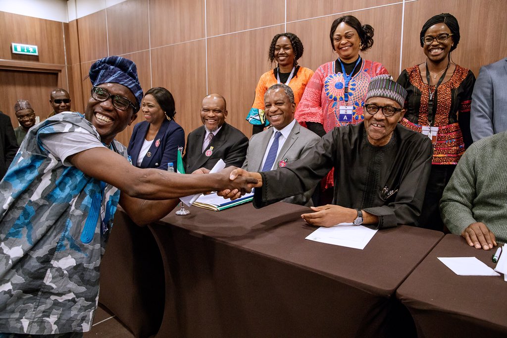 President Muhammadu Buhari in Poland, Sunday, December 2, 2018