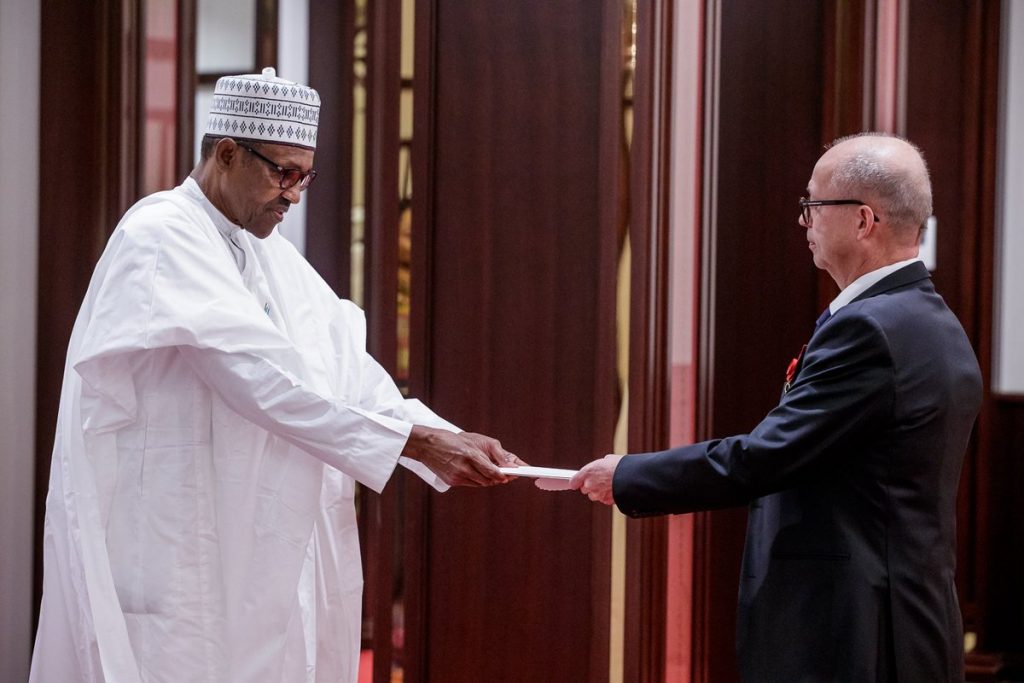 President Buhari receives Letter of Credence from Ambassador of Finland Jyrki Pulkkinen (Thu., Dec. 6, 2018)