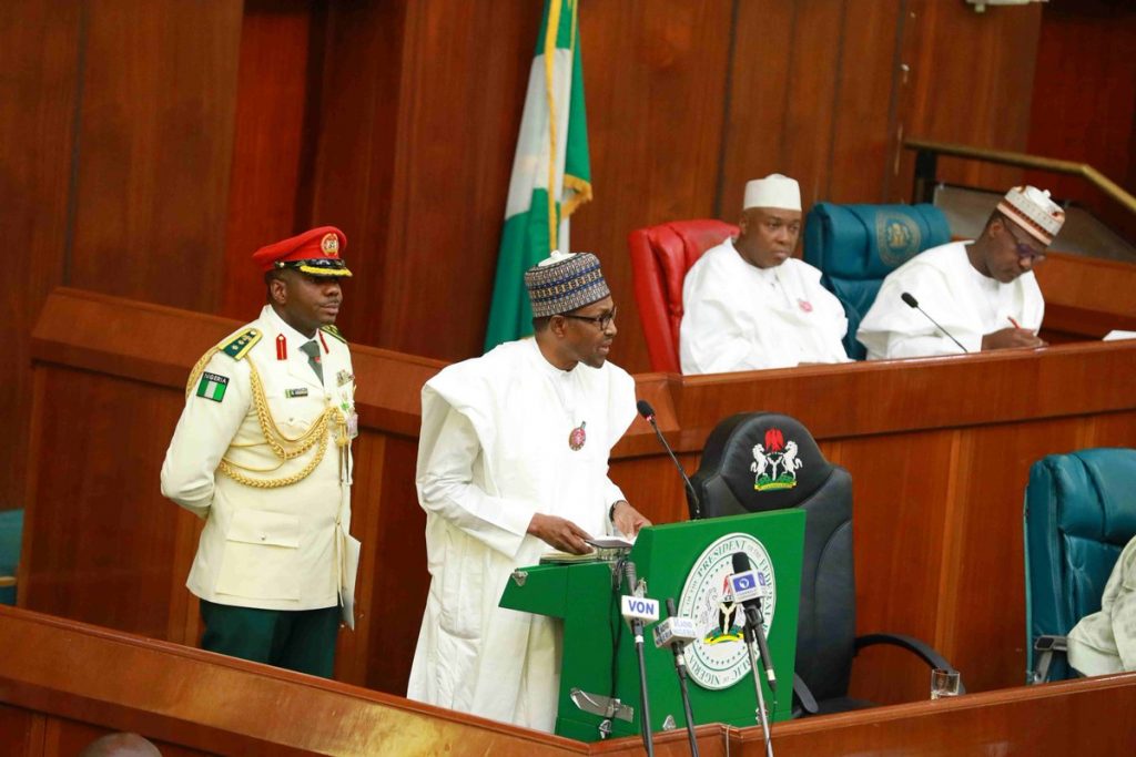President Buhari at joint session of the National Assembly, Wed, Dec 19, 2018