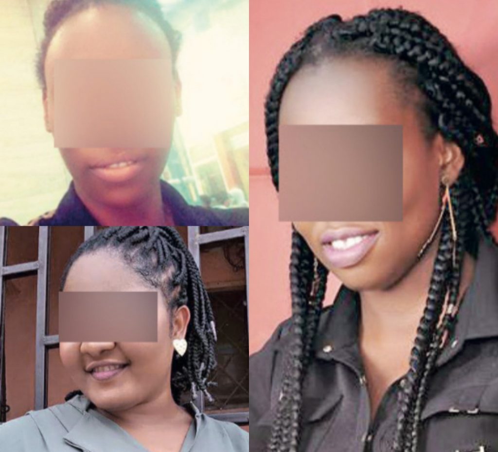 Blessing (top), Omalicha (bottom), Chidinma (right)