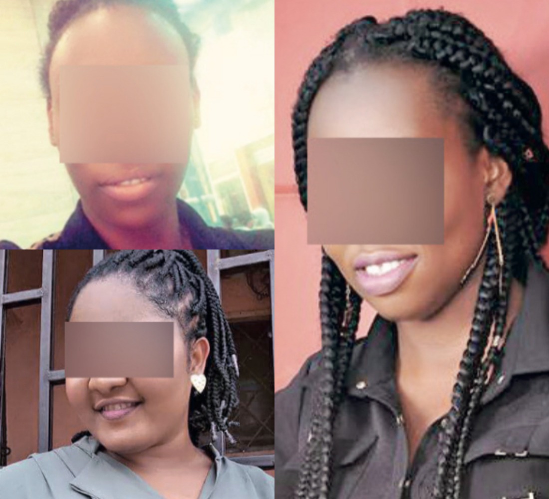 Blessing (top), Omalicha (bottom), Chidinma (right)