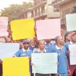 Members of Anambra State CLO during their protest
