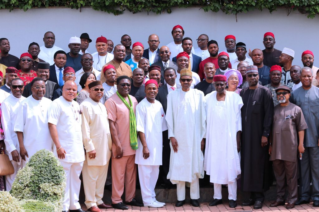 PRESIDENT BUHARI RECEIVES DELEGATION OF APC SOUTH EAST LEADERS
