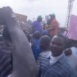 Residents during the recent protest