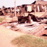 Some of the buildings destroyed in Urugbam