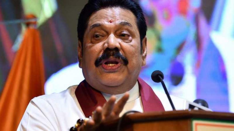 Sri Lankan Prime Minister, Mahinda Rajapaksa,