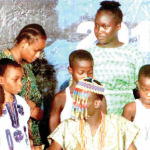 Students performing a play