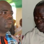 Daniel Nwafor (L), Adams Oshiomhole (R)