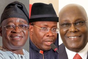 L-R: Oyetola, Dickson, Abubakar