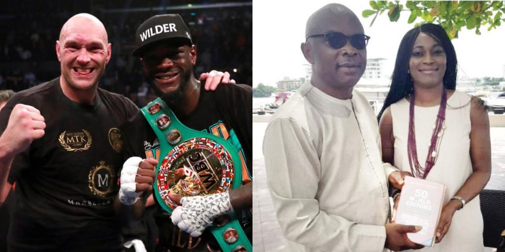 Tyson Fury and Folake letters