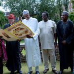 President Buhari with media aides