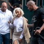 Cardi B leaves the 109th Precinct in Queens