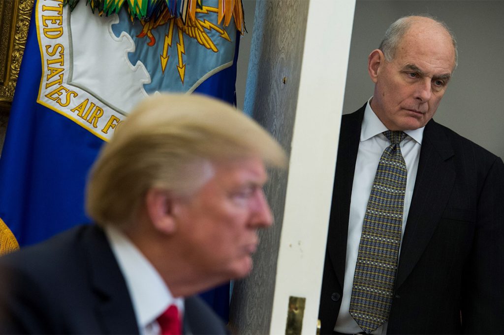 Trump’s chief of staff John Kelly to leave White House job