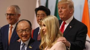 World Bank Kim,  Trump, Ivanka