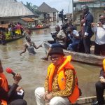 VP Osinbajo, Anambra Gov Obiano and Labour Minister Ngige visit flood area in Anambra