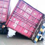 A fallen container on Dillion Street