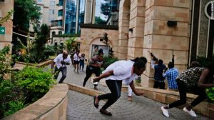 A scene of the Nairobi-hotel-attack