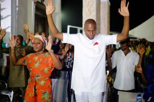 Anyaso praying on the occasion