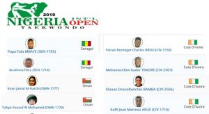 12 countries participating in Nigeria International Taekwondo Open