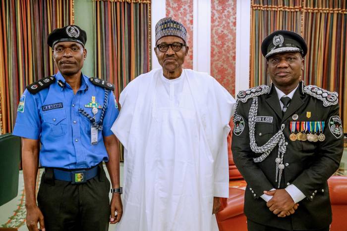 Buhari meets Idris, Abubakar Mohammed at Villa